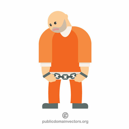 Gefangenen-Vektor-Bild