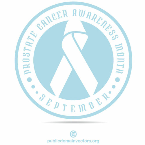 Prostate cancer ribbon sticker