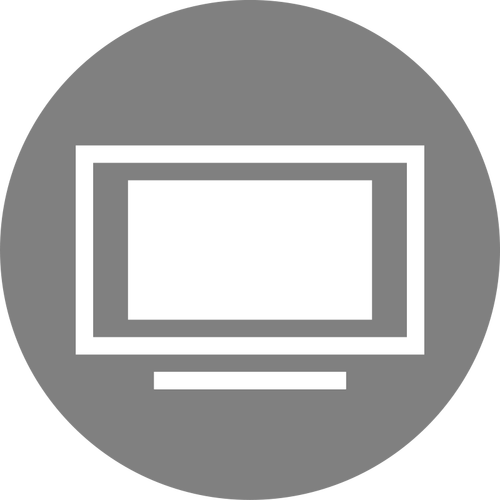 TV pictograma vector imagine