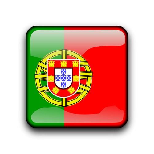 Bandera portuguesa vector