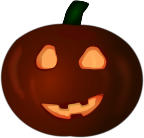 Brown Halloween pompoen vectorillustratie