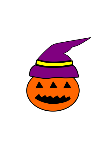 Färg tribal Halloween pumpa vektorbild