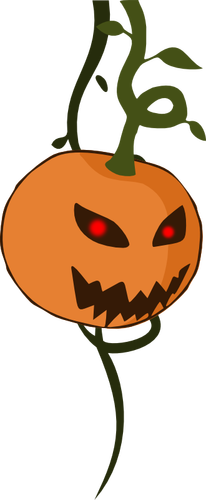 Vector illustration of hanging pumpkin