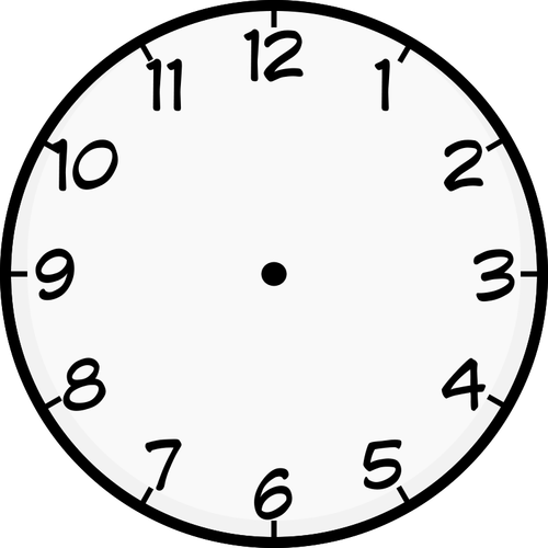 Reloj cara vector de la imagen