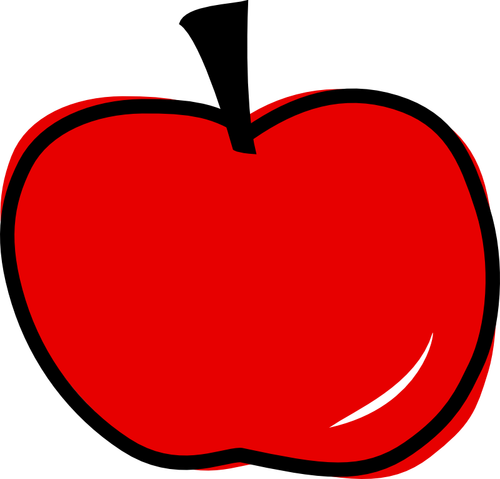 Gráficos vectoriales de manzana silvestre