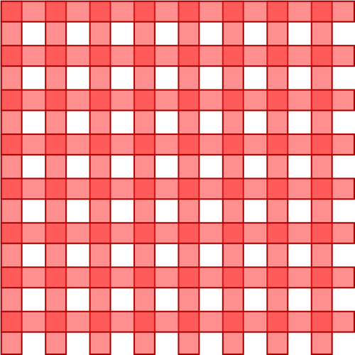 Vektor seni klip pola catur merah dan putih