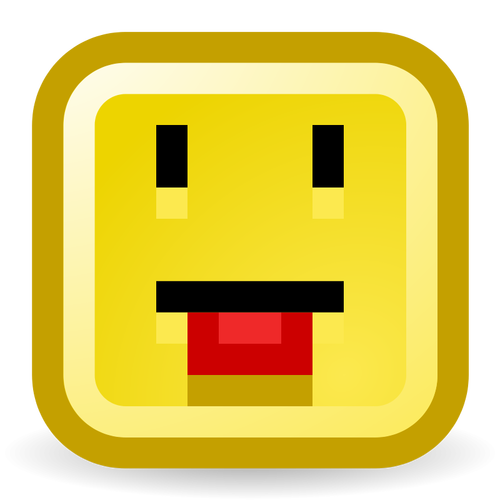 Zunge Smiley-Vektor-Symbol