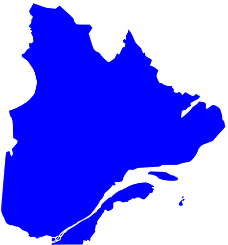 Mapa prowincji Quebec