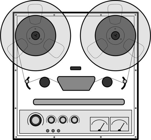 テープ レコーダーのベクトル描画