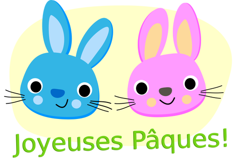ציור וקטורי לוגו Joyeuses Pâques