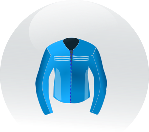 Azul couro jaqueta vetor clip artigos de corrida