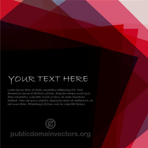 Transparent vector cover design