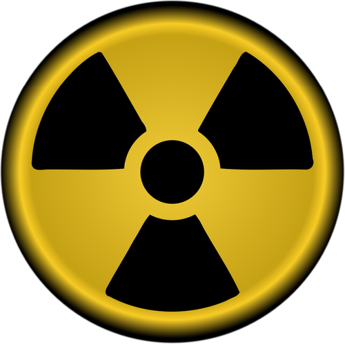 Clip art wektor symbol promieniowania jądrowego