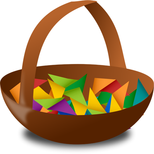 Lege Easter basket vectorillustratie