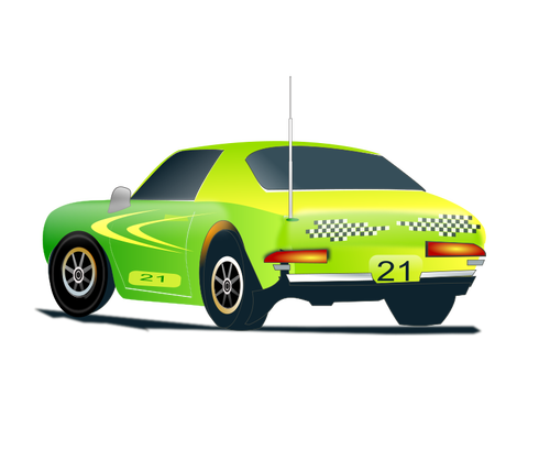 Illustration vectorielle de voiture de rallye