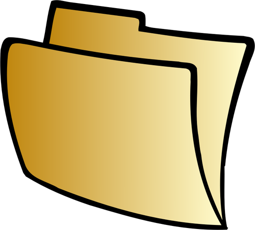 Vector clip art of striped folder icon