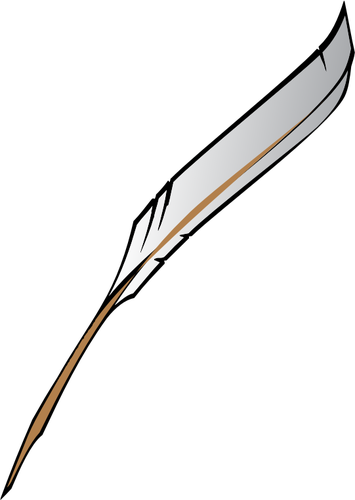 Vektor illustration av handstil quill