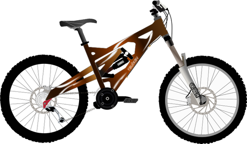 Desenho de bicicleta da cidade profissional vetorial