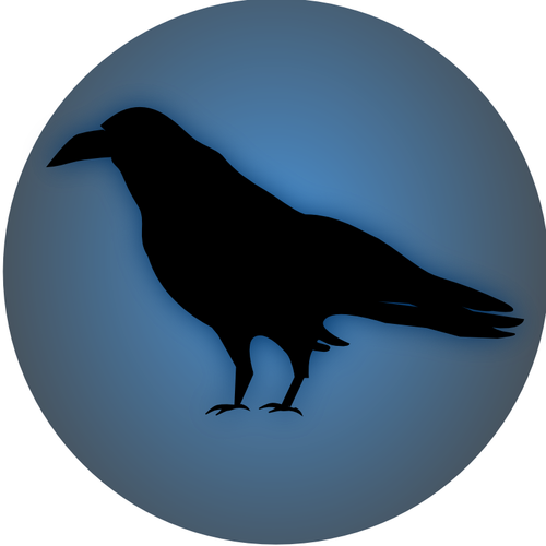Raven image vectorielle icône