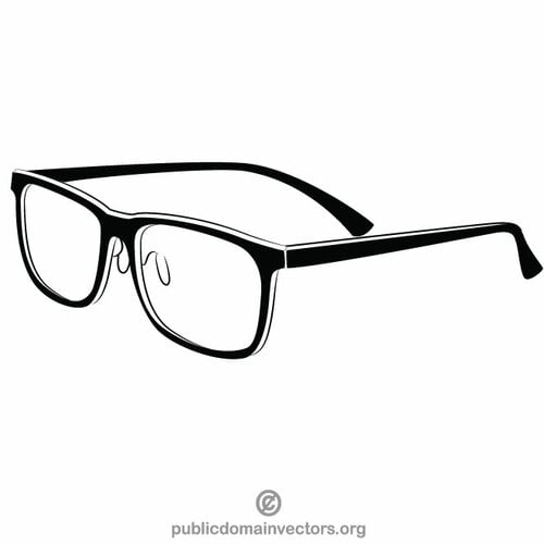 Czytanie okulary wektor clipart