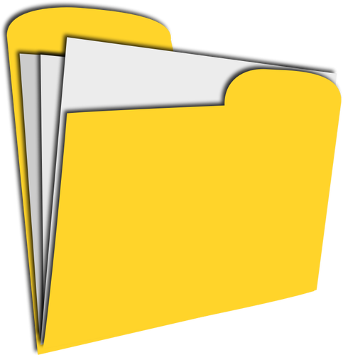 Grafika wektorowa dokumentu żółty