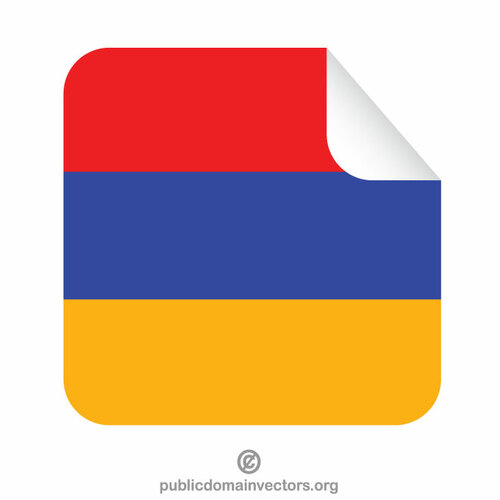Peeling pegatina Bandera de Armenia