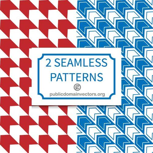 Two seamless patterns in vector format
