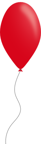 Gráficos de vetor de balão cor vermelha