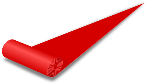 Červený koberec vektorové kreslení