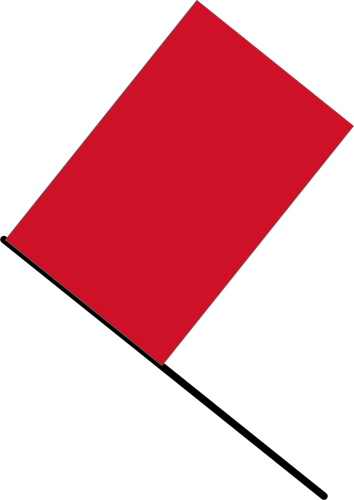 Ilustração do vetor bandeira vermelha