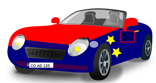 Grafika wektorowa Cabrio Samochód sportowy