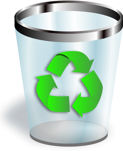 Dibujo vectorial de icono de papelera de reciclaje