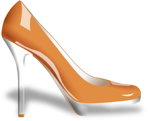 Vector afbeelding van vrouw schoen