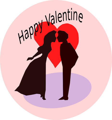Fericit Valentine vector illustration
