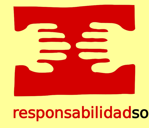 Responsabilidad sociale logo-ul de desen vector