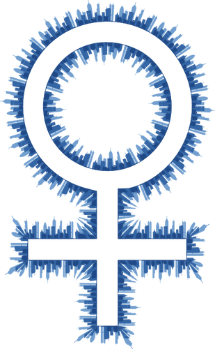 Скайлайн женский символ