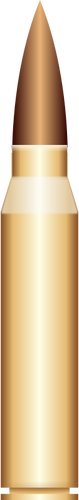 Vektortegning av gull bullet