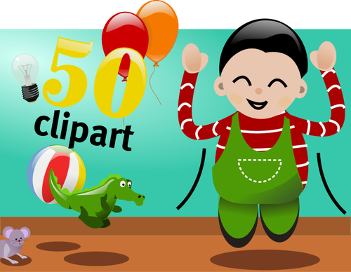 50 clipart वेक्टर छवि का जश्न मनाने