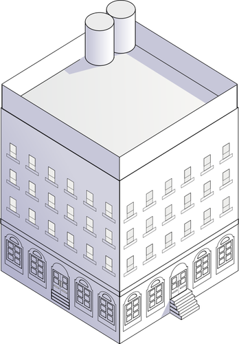 Блок дом векторное изображение