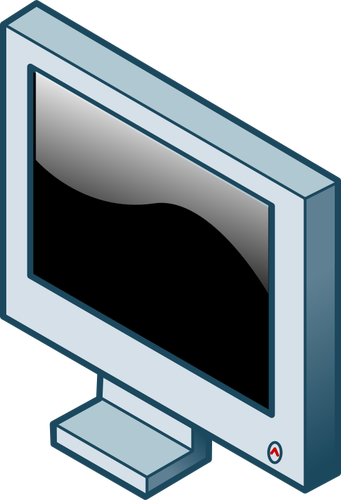Imagem isométrica do vetor da tela de LCD