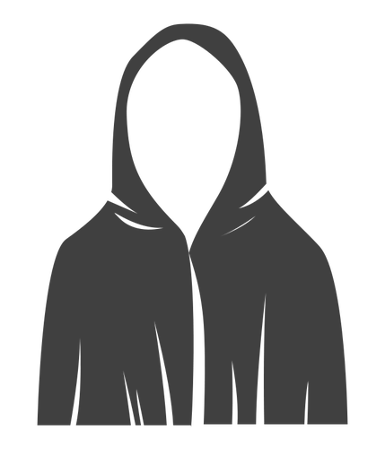 Imagen vectorial toga negra