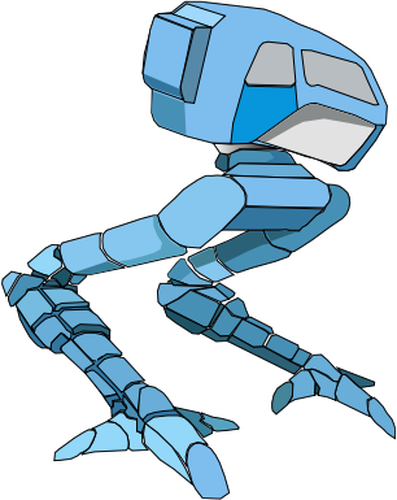 Robot albastru