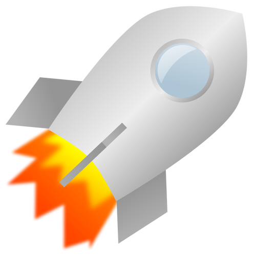 खिलौना रॉकेट वेक्टर छवि