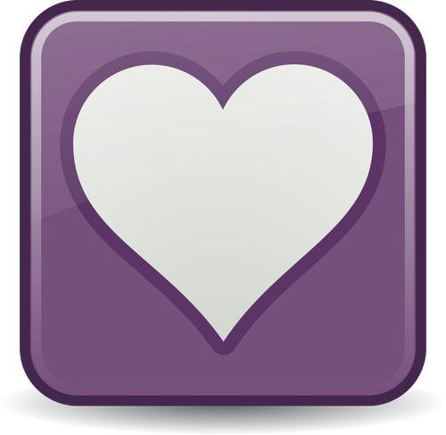 Quadratische Herz Favoriten Link Vektor-Bild