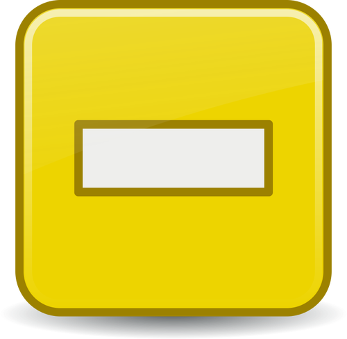 Желтая графика кнопки компьютер - минус