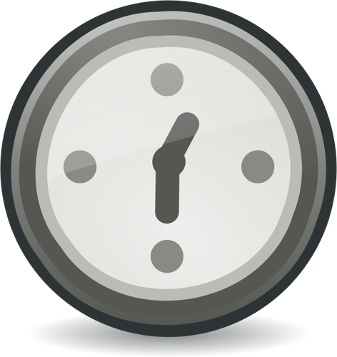 Grey clock icon