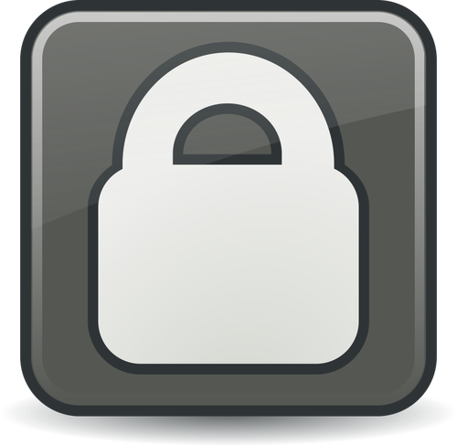 Vektor Klipart ikony ve stupních šedé bezpečnostní