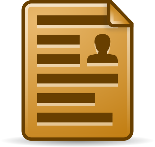 Icona del documento marrone