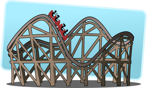 Illustration vectorielle roller coaster
