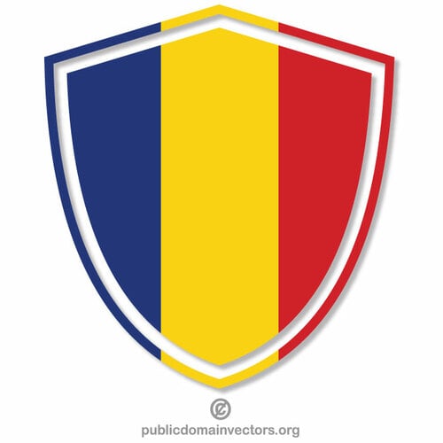 Armoiries roumaines de drapeau